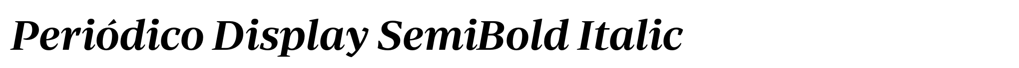 Periódico Display SemiBold Italic image